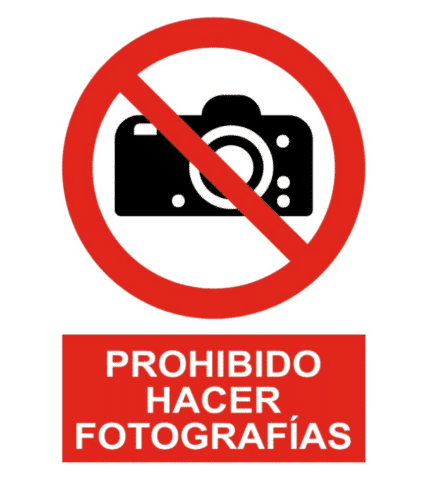 Signal/ Poster forbidden to take pictures