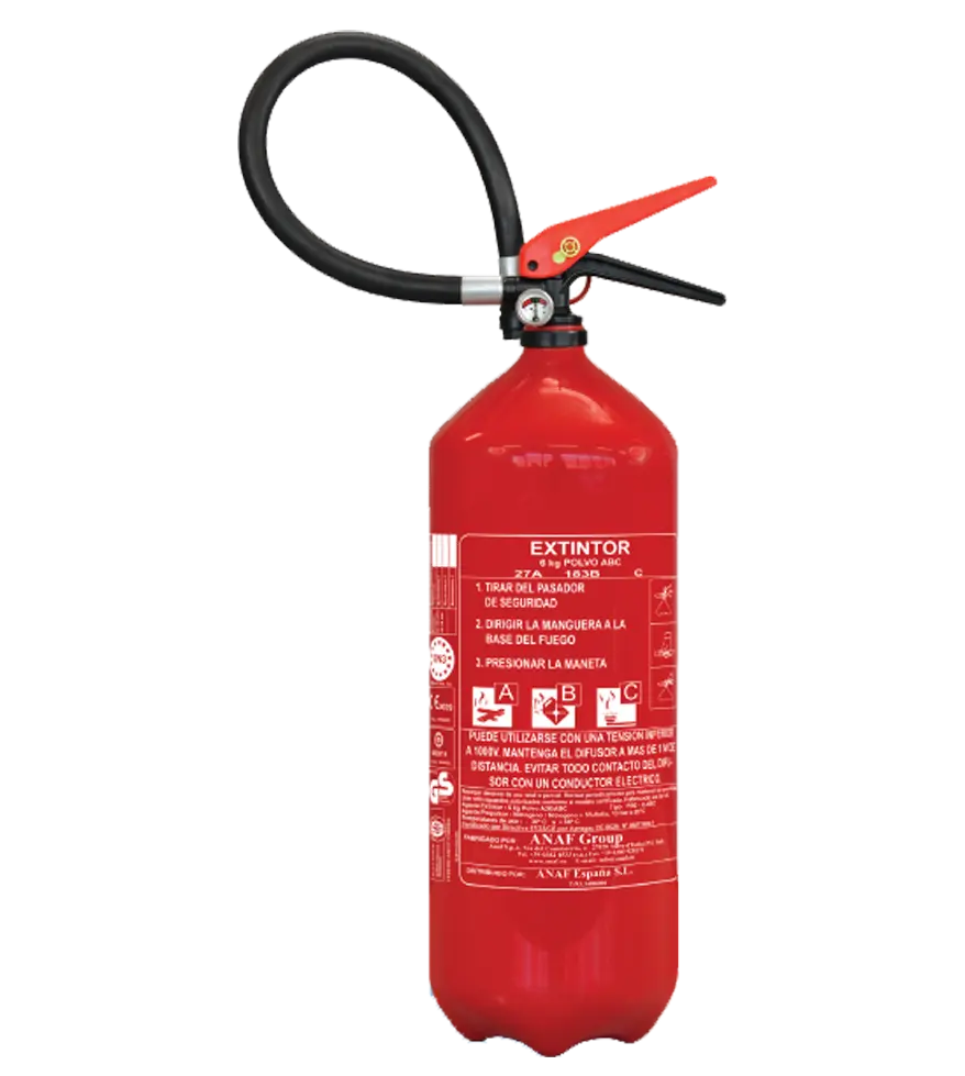 BILI6NW · Extintor de polvo polivalente ABC de 6kg - Grupo de Incendios