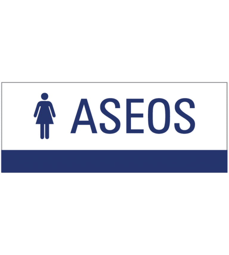 Se al Cartel De Aseos Femenino SERIOR se-al-cartel-de-aseos-femenino-serior