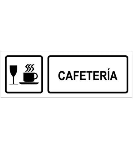 Señal / Cartel de Cafetería