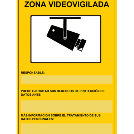 Señal / Cartel de Zona videovigilada