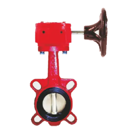 Butterfly valve coupling flanges. Manual