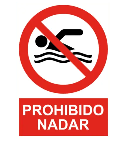 Signal / Sign forbidden swimming