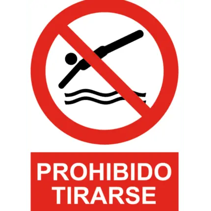 Signal/ Poster forbidden to throw yourself away