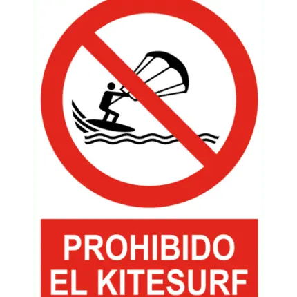 Signal / Poster banned kitesurfing