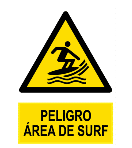 Signal / Danger Poster surf area