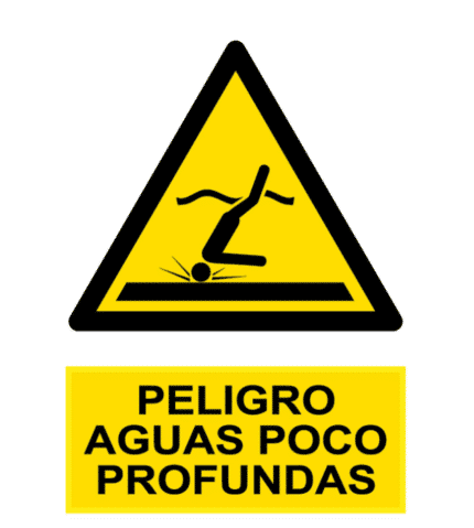 Signal / Shallow Water Danger Poster