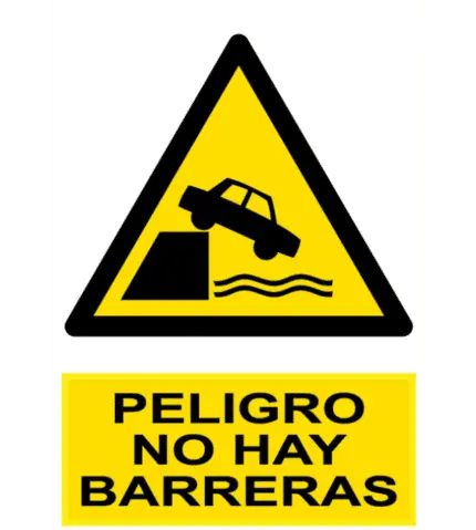 Signal / Danger Poster. There are no barriers