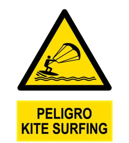 Signal / Danger Poster kite surfing