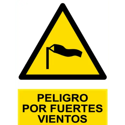 Signal / Danger Poster by strong winds