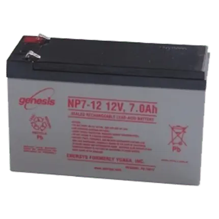 Rechargeable battery 12V 7 Ah.