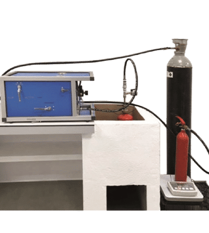 CO2 extinguisher shipping and recharging machine