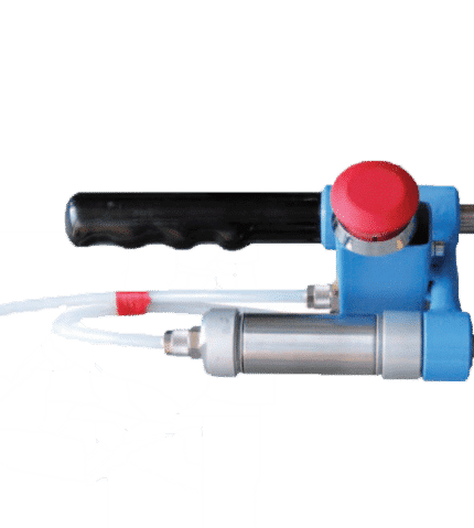 Clamp/ gun to pressurize fire extinguishers