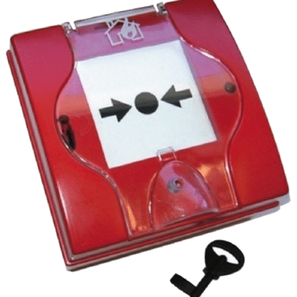 Rearmable fire alarm button. PSGC