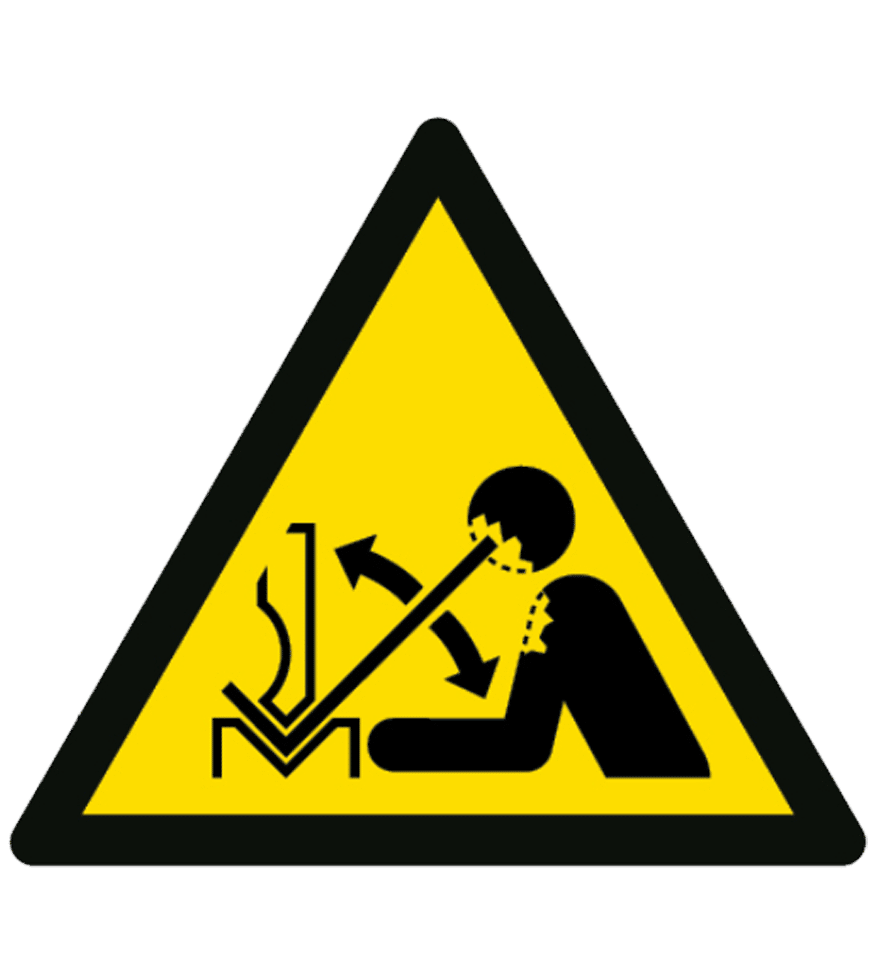 Señal / Cartel de Peligro. Posible desplazamiento material - Imagen 2