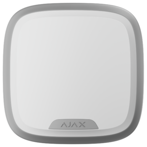 AJAX - AJ-STREETSIRENPLUS-S-W - Sirena exterior Jeweller Batería con flash 107 dB IP54 blanco Grado 2 NFA2P