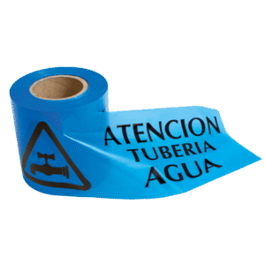 Cinta de balizamiento tubería agua