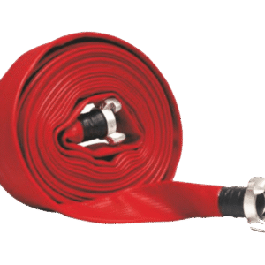 Tramo manguera incendios plana caucho roja