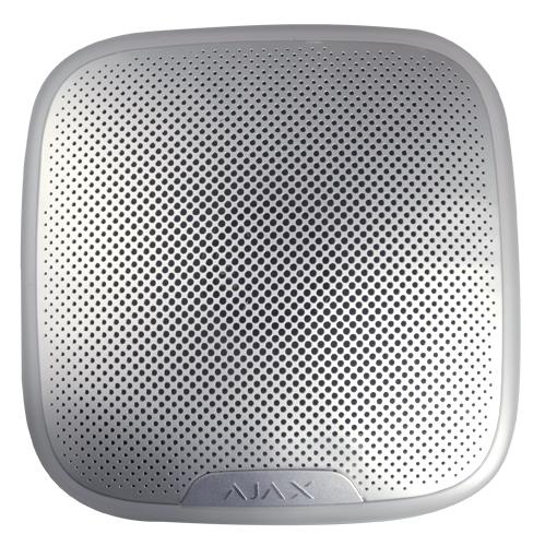 AJAX - AJ-STREETSIREN-W - Sirena exterior Jeweller Cableada con flash 113 dB blanco Grado 2 - Imagen 2