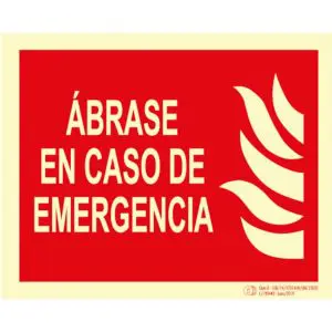 ABRASE EN CASO DE EMERGENCIA