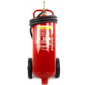 Carro extintor móvil de 50 kg de polvo PP50P
