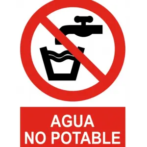 Señal / Cartel de Agua no potable