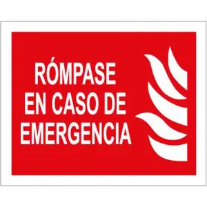 ROMPASE EN CASO DE EMERGENCIA AD