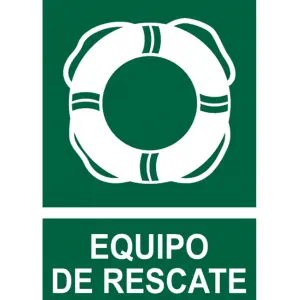 Señal / Cartel de Equipo de rescate